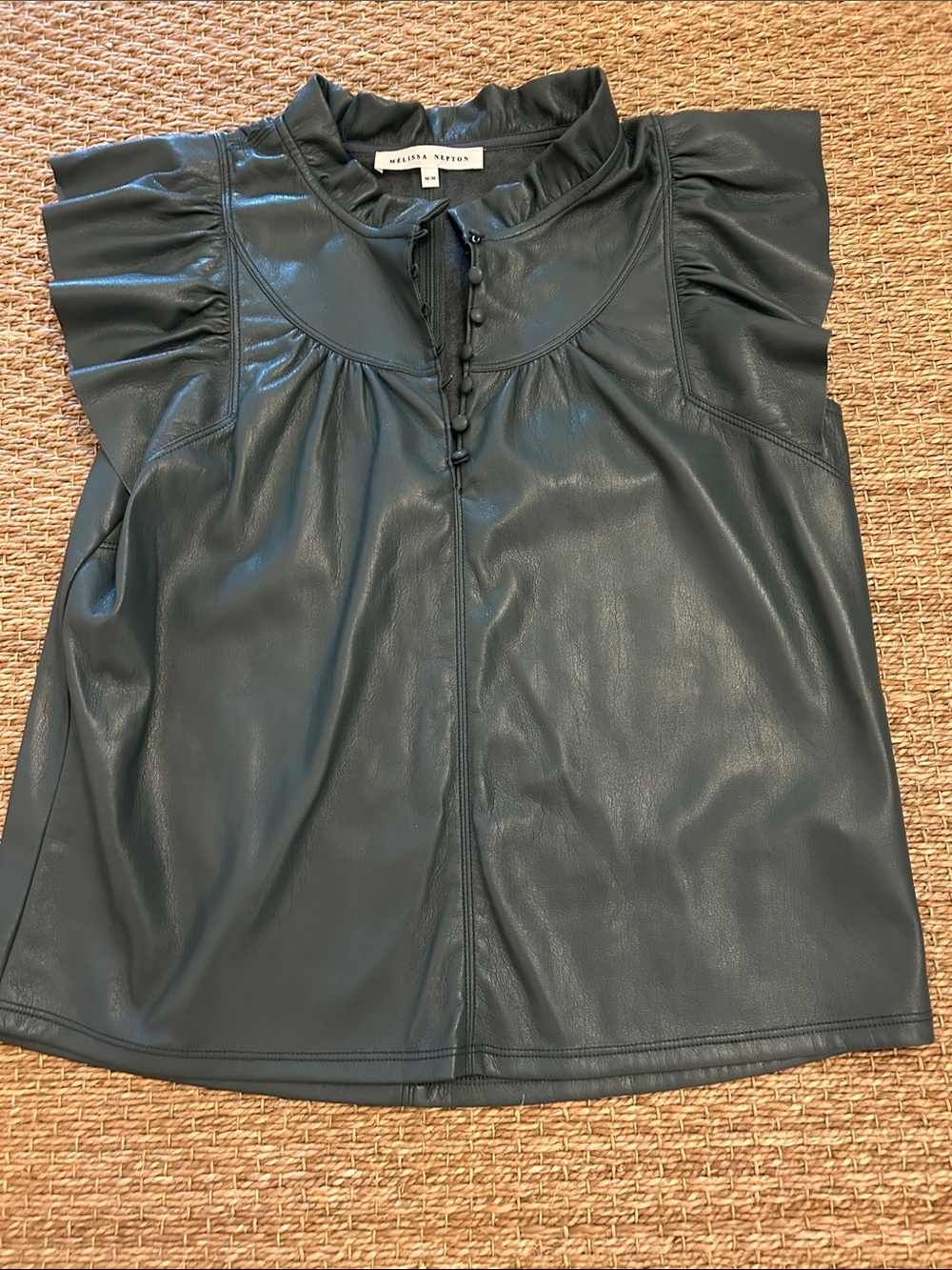 Melissa Newton vegan leather top